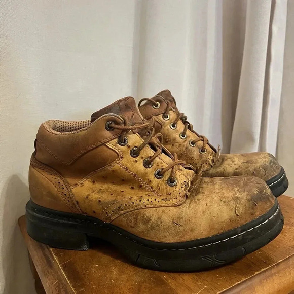 Twisted X Steel Toe EZ Rider Boots Leather Work Chore Barn Equestrian Riding 7 M - Picture 16 of 16